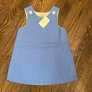 TBBC cornflower blue/blue and white gingham lining Jumper. size 5 NWT